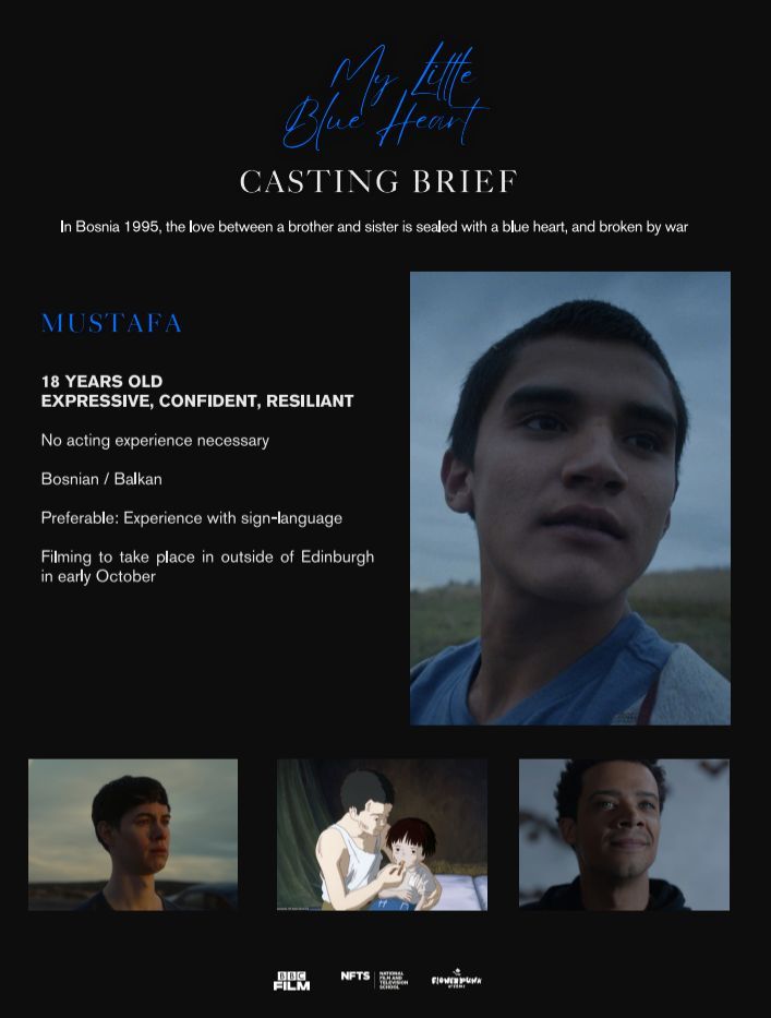niccitopping's tweet image. Casting call for the short film
“My Little Blue Heart”
💙Mustafa
✉To apply for this role, please email your relevant experience to
socials@niccitoppingcasting.com
Please contact us before the 10th of July.
#castingcall #casting #shortfilm #actor #signlanguage