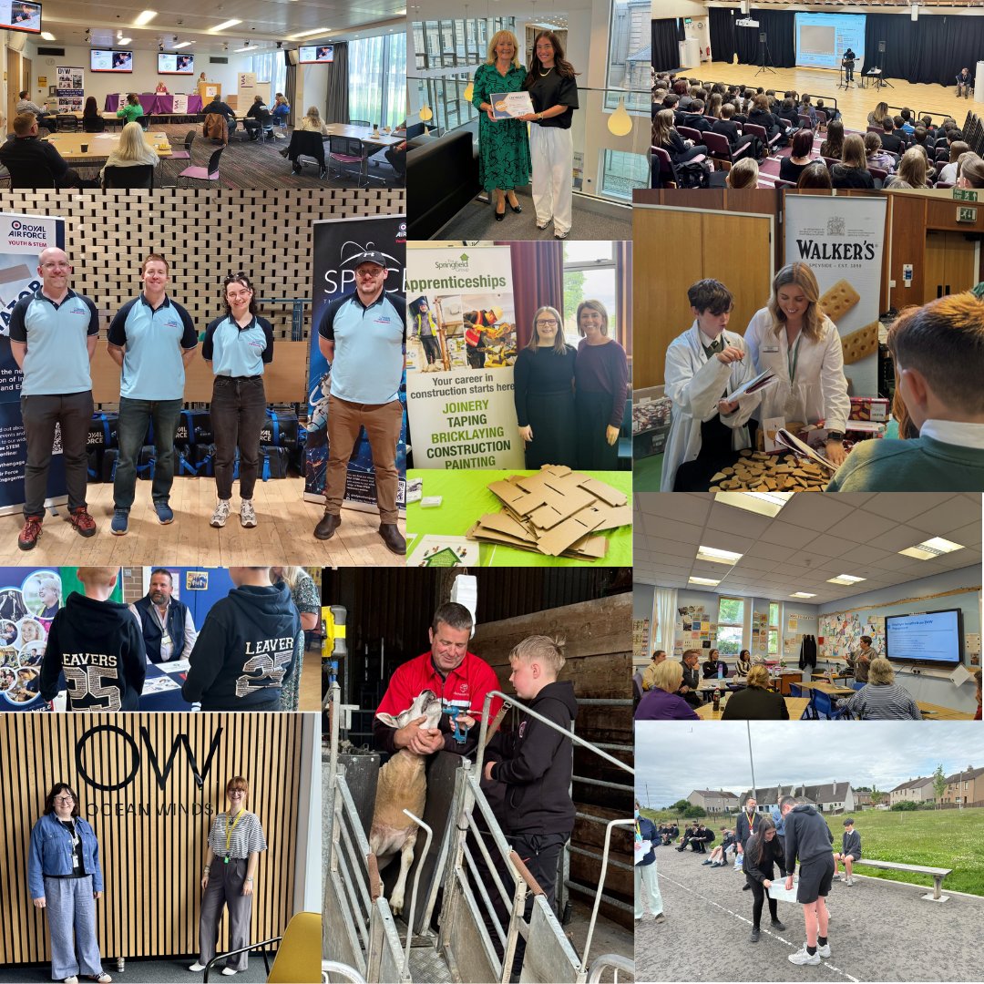 DYWMoray's tweet image. An April, May and June recap...📸
As we enter the school summer holidays we are reflecting on a busy few months of some great in-school activities, employer recognitions, career fairs, our recent thank you event, land based sector day and lots more!🤩