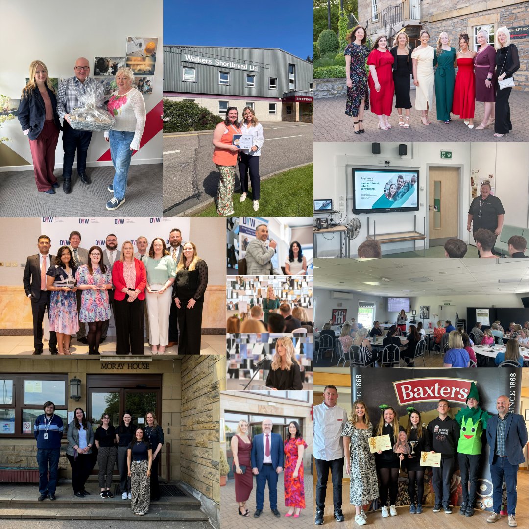 DYWMoray's tweet image. An April, May and June recap...📸
As we enter the school summer holidays we are reflecting on a busy few months of some great in-school activities, employer recognitions, career fairs, our recent thank you event, land based sector day and lots more!🤩