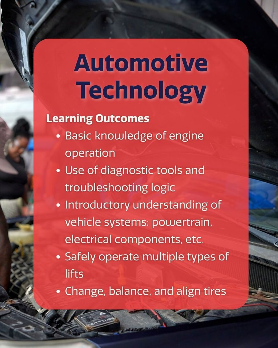 🚗 Now Enrolling: Automotive Tech Training! 🔧
Learn engine basics, diagnostics, tire work &amp; more—all for free!
💼 Career Paths:
Oil change tech • Dealership service • Tire center &amp; more
📅 Starts in August
🔗 Apply: cherrystreetmission.org/workforce-deve…
#AutoTechTraining #FreeCareerClass