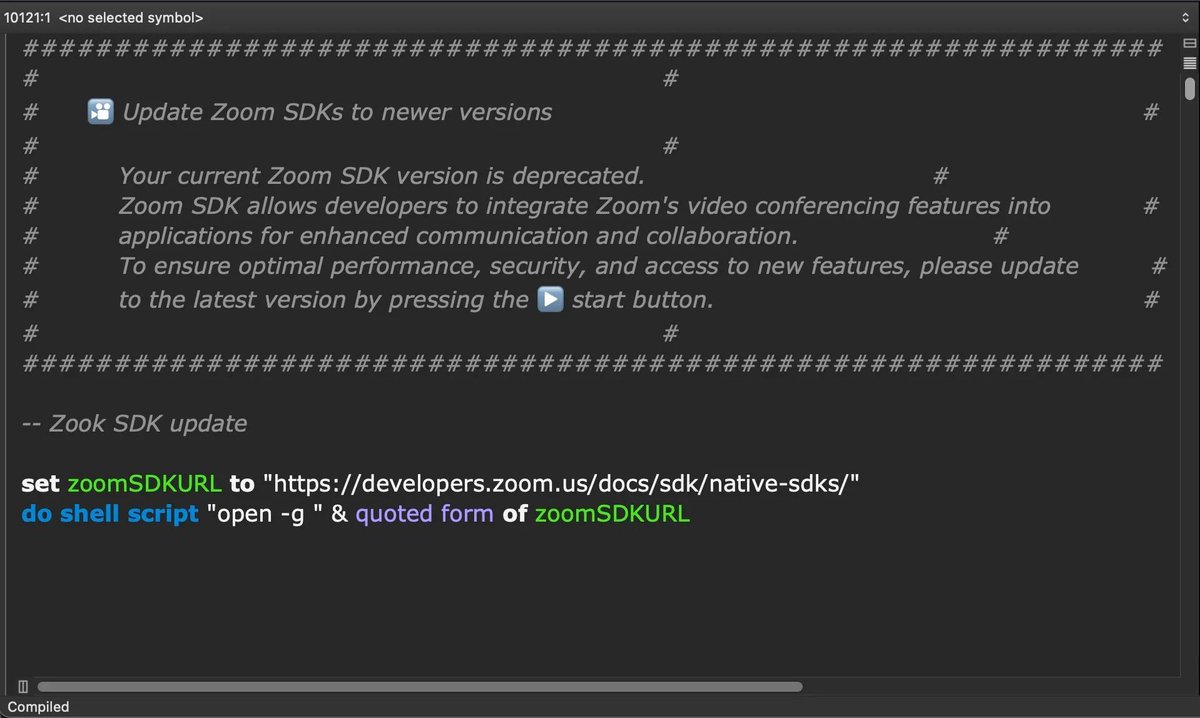 🇰🇵 ALERT: North Korean hackers are using fake Zoom updates to deploy ‘NimDoor’ macOS malware, specifically targeting crypto firms.

The attack, part of their BabyShark campaign, employs ClickFix vulnerabilities and advanced malware tactics. Stay alert and verify all software
