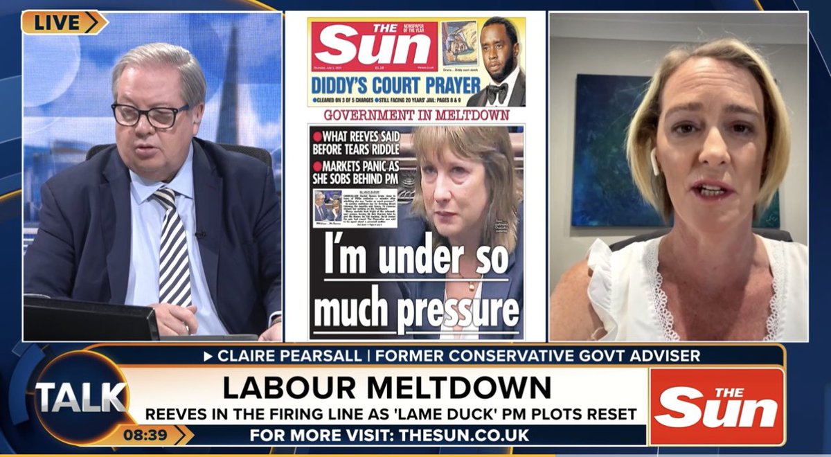 Good start to the day talking to <a href="/Iromg/">Mike Graham 🇬🇧</a> on <a href="/TalkTV/">Talk</a> about #rachelreeves