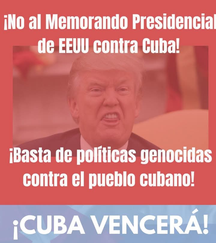 Un memorando que pretende fundamentar el uso de la coerción económica como arma de agresión contra un país soberano.
#CubaVencerá 
#ArtemisaJuntosSomosMás 
<a href="/AsambleaCuba/">Asamblea Nacional Cuba</a> 
<a href="/DiazCanelB/">Miguel Díaz-Canel Bermúdez</a> 
<a href="/DrRobertoMOjeda/">Dr. Roberto Morales Ojeda</a> 
<a href="/PartidoPCC/">Partido Comunista de Cuba</a> 
<a href="/PresidenciaCuba/">Presidencia Cuba 🇨🇺</a>
