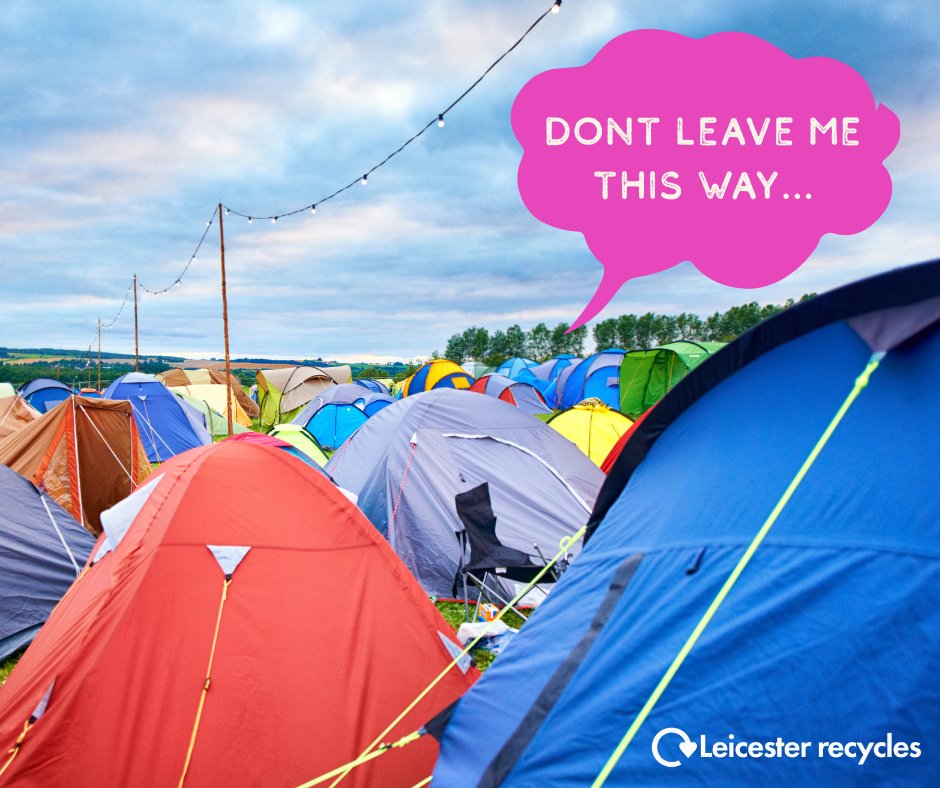 LeicRecycles's tweet image. How to deal with your tent this festival season 🎪💚
- Always take it home
- Not a regular camper? Borrow from friends/family or consider renting
- Check retailers' recycling, return or buy-back schemes
- Keep it for next year/donate for reuse
- Use a recyclable festival tent