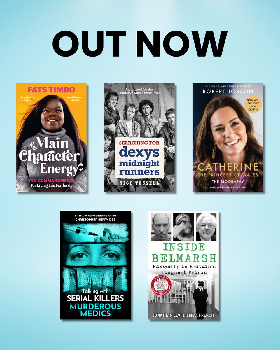 BlinkPublishing's tweet image. It&apos;s new book Thursday! From a royal biography to gripping true crime, what will you add to your TBR? 

Find out more: linktr.ee/blinkpublishing