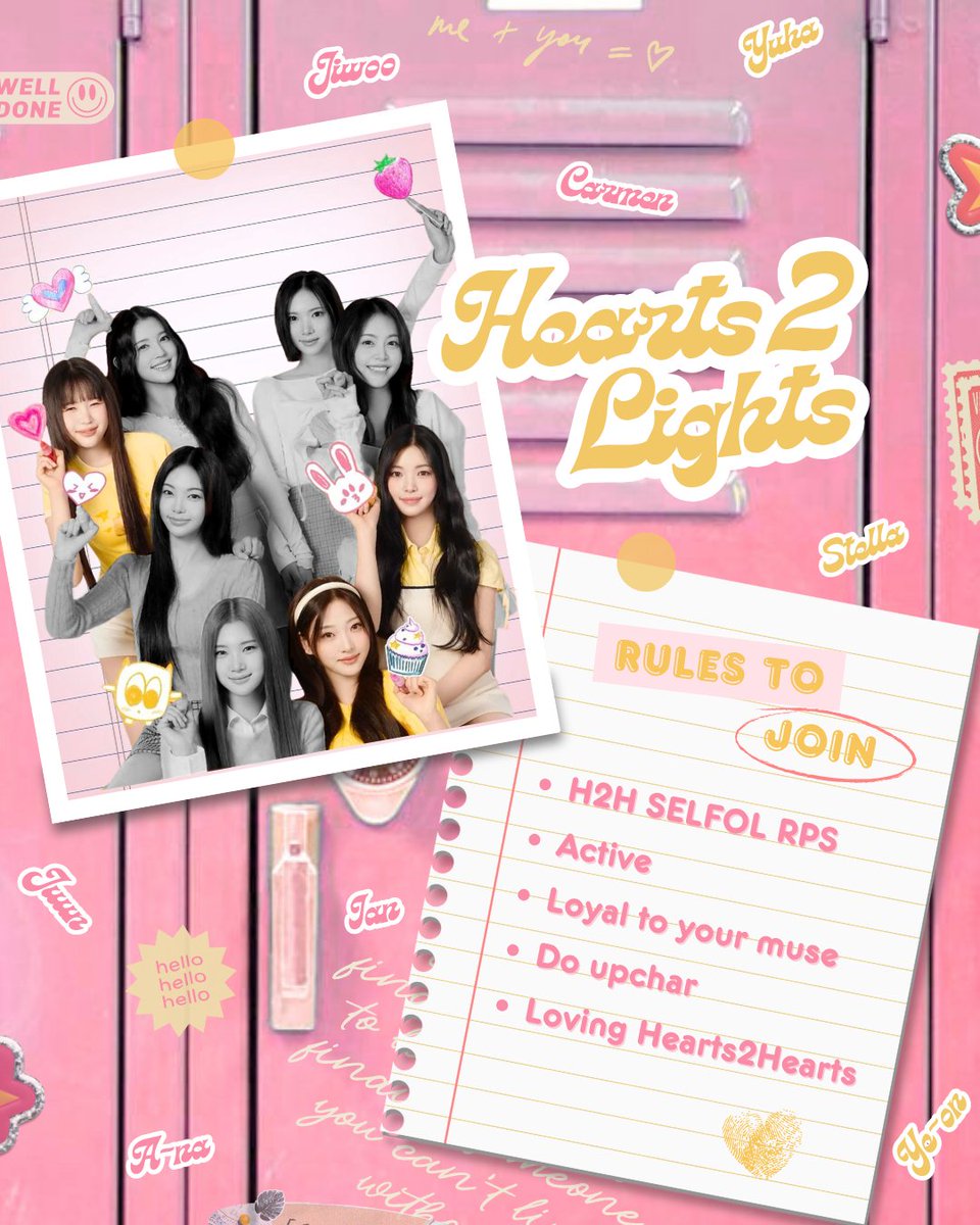 ᅠ
𝘚𝘵𝘺𝘭𝘪𝘯𝘨.. 𝘴𝘵𝘺𝘭𝘪𝘯𝘨.. 𝑯𝒆𝒂𝒓𝒕𝒔𝟐𝑳𝒊𝒈𝒉𝒕𝒔 up!

❥ Calling out to our 𝖸𝗎𝗁𝖺 , 𝖲𝗍𝖾𝗅𝗅𝖺, and 𝖸𝖾-𝗈𝗇 — the missing stars to complete our constellation.✨ Also, we’re always up for new friendships with cool OA/SQs too! ❣️
ᅠ