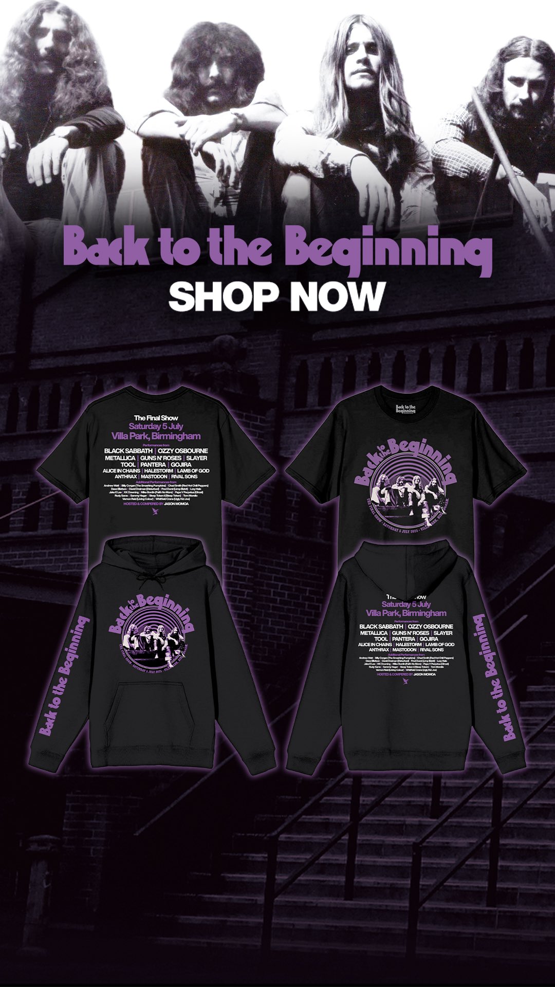 ブラックサバスback to the beginning Tシャツ Black Sabbath Back To The Beginning Tシャツ - メルカリ