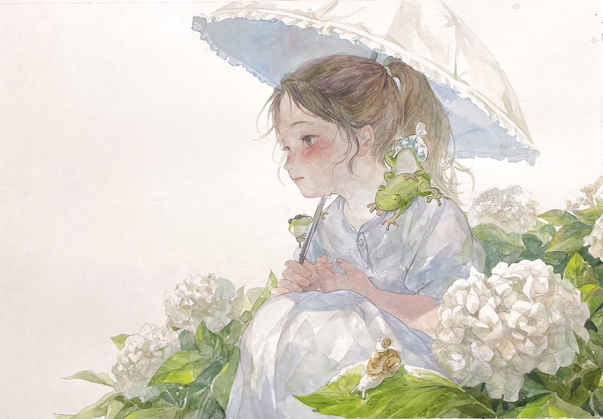 『梅雨に日傘』