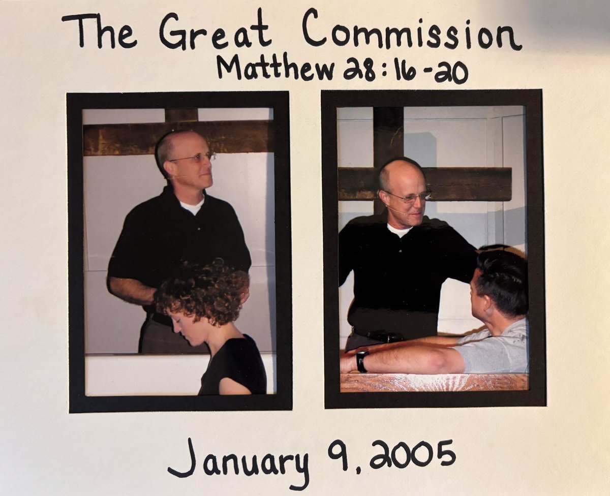 SCOTT N. LEHMAN (@scottnlehman) on Twitter photo What year were you baptized?
For Leslie and I? It was 2005.
Todays GRIP with <a href="/joeyhickman/">Joey Hickman</a>
Matthew 3: Baptism
youtu.be/0RrracRUVWc?si… What year were you baptized?
For Leslie and I? It was 2005.
Todays GRIP with <a href="/joeyhickman/">Joey Hickman</a>
Matthew 3: Baptism
youtu.be/0RrracRUVWc?si…