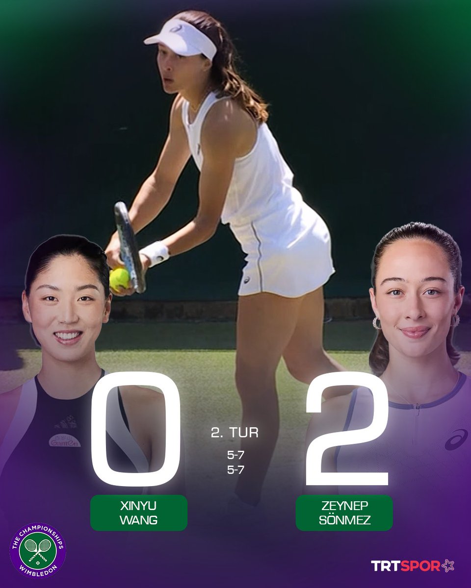 trtsporyildiz's tweet photo. TARİHE BİR ÇENTİK DAHA ATILDI! ✔️

ZEYNEP SÖNMEZ WIMBLEDON'DA 3. TURDA! 😍 https://t.co/B7sFOxPNsr