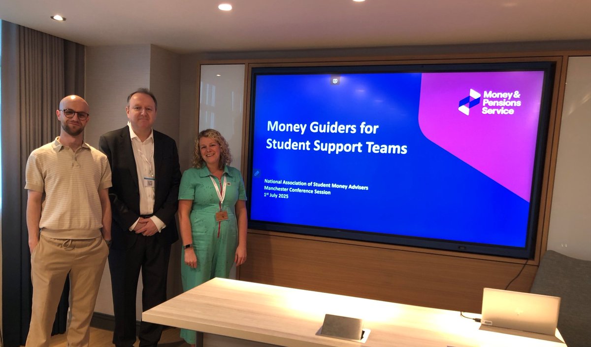 James Kelly (@jameske20793914) on Twitter photo Fantastic to present about Money Guiders and <a href="/MoneyHelperUK/">MoneyHelper</a> for <a href="/MoneyPensionsUK/">Money and Pensions Service (MaPS)</a> at the <a href="/NASMA_uk/">NASMA</a> Conference in #Manchester.
Many thanks to <a href="/einir_evans/">Einir Rhun England</a> and Samuel Harrison for explaining how useful #MoneyGuiders is to their student support teams.
#Partnerships #Speakers #Event Fantastic to present about Money Guiders and <a href="/MoneyHelperUK/">MoneyHelper</a> for <a href="/MoneyPensionsUK/">Money and Pensions Service (MaPS)</a> at the <a href="/NASMA_uk/">NASMA</a> Conference in #Manchester.
Many thanks to <a href="/einir_evans/">Einir Rhun England</a> and Samuel Harrison for explaining how useful #MoneyGuiders is to their student support teams.
#Partnerships #Speakers #Event