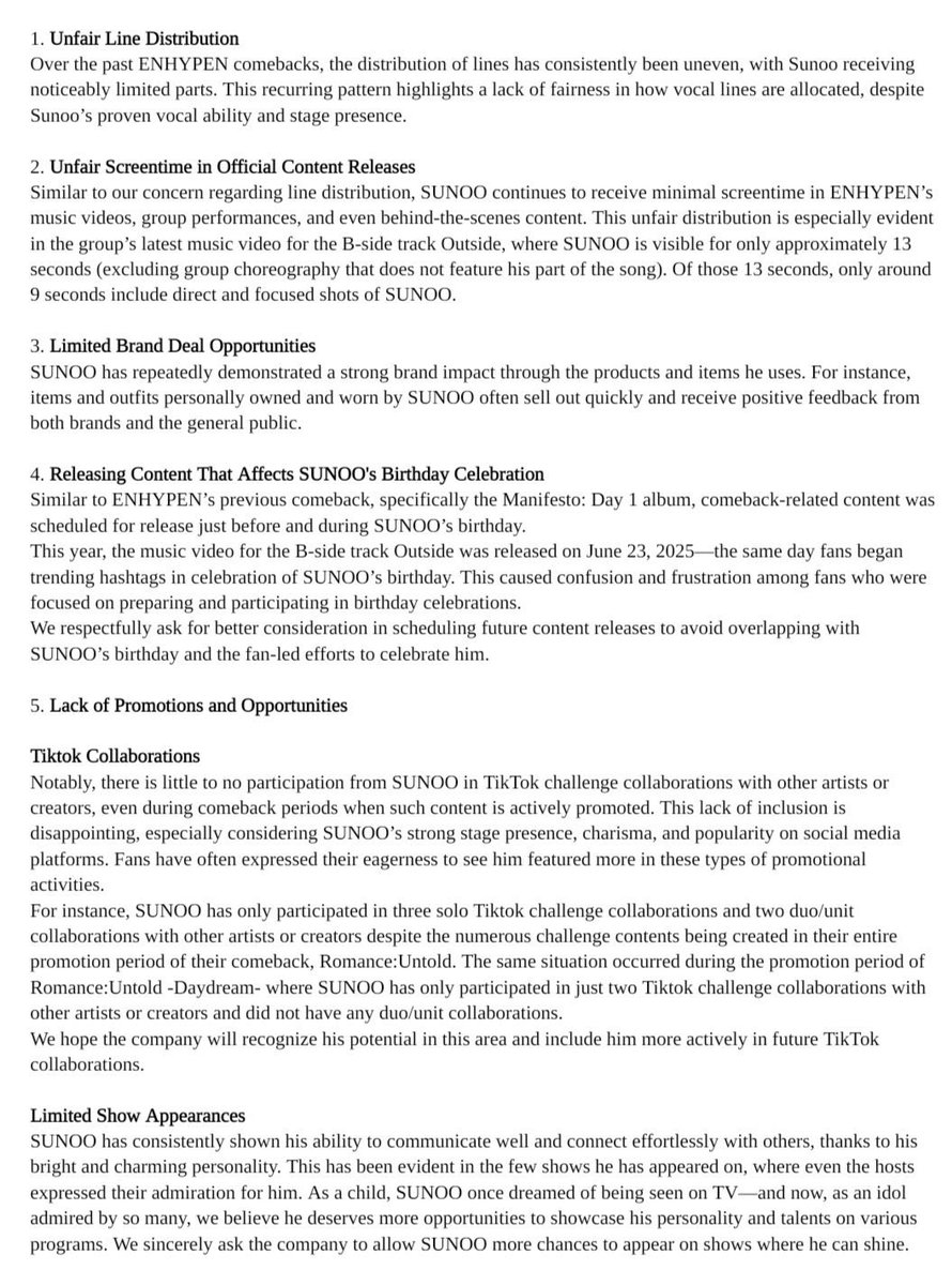 FIGHTING FOR SUNOO
#선우야_항상네옆에있을게
#엔하이픈_선우 #SUNOO
<a href="/ENHYPEN/">ENHYPEN OFFICIAL</a> <a href="/BELIFTLAB/">BELIFT LAB</a>