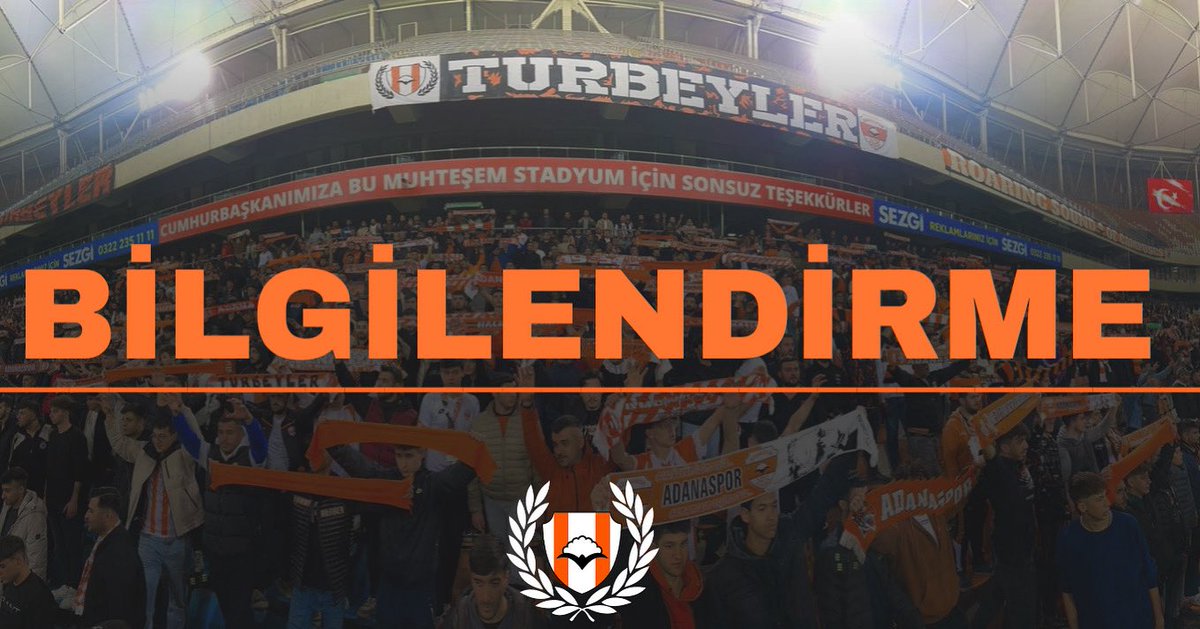 Bugün saat 16.00'da Koza Tv'de "Adanaspor Özel" programında kulübümüze ait güncel konuları ve gelişen olayların konuşulacağı programa Turbeyler Grubu Taraftarlar Derneği Başkanımız Selahattin Baynal da katılacak olup, grubumuzun olaylara karşı tavırlarını ve kaygılarından