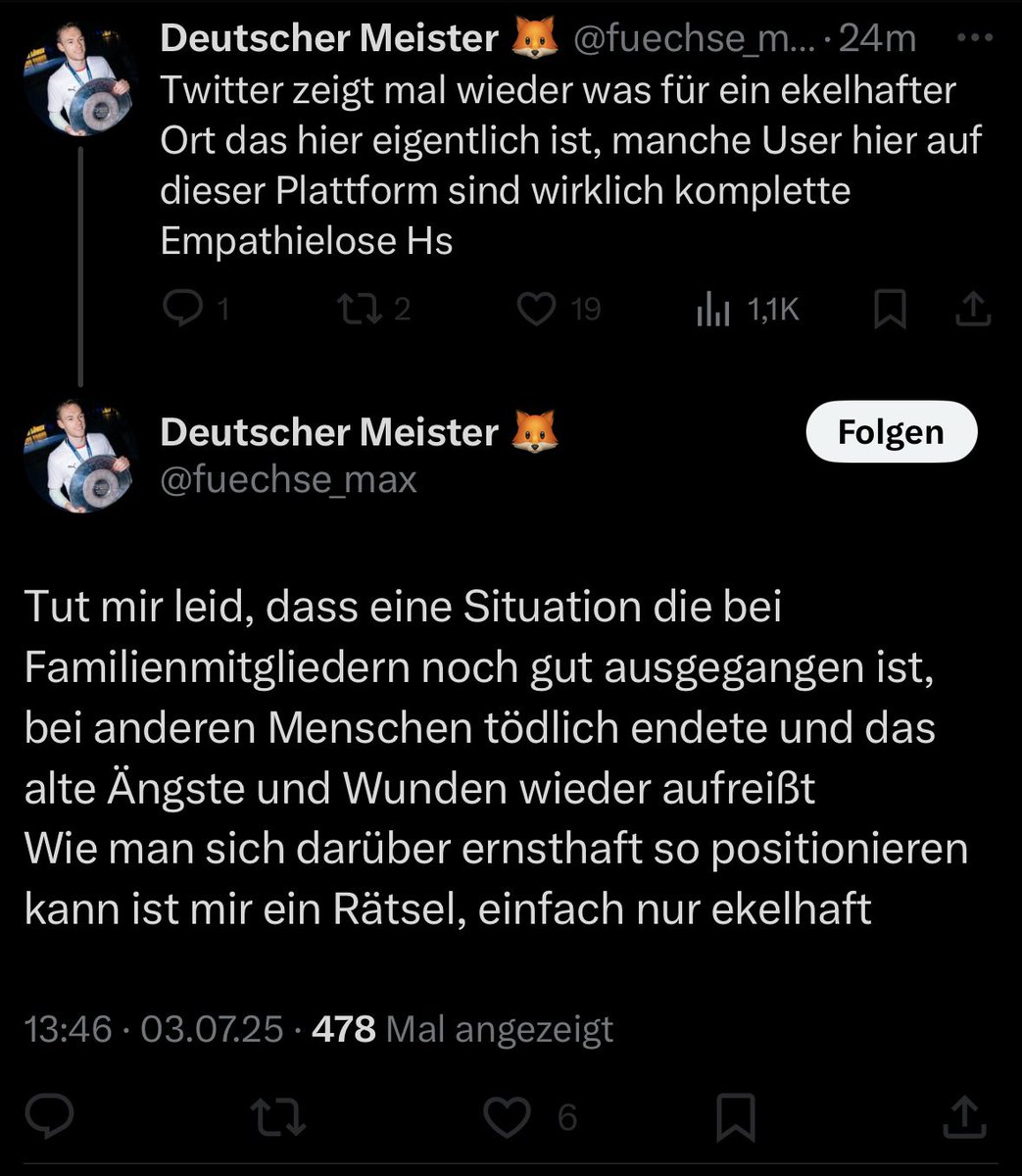 es ist wahr ich bin ein empathieloser hs