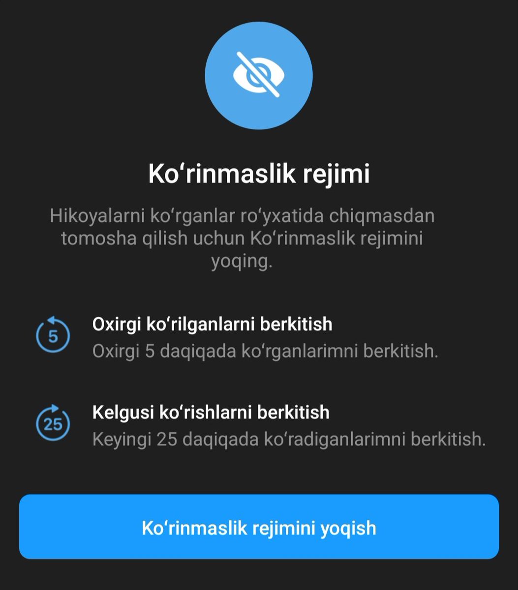 Telegram premiumni bir birimizni istoriyalarimizni ko'rganimizni yashirish uchun olganmiz)