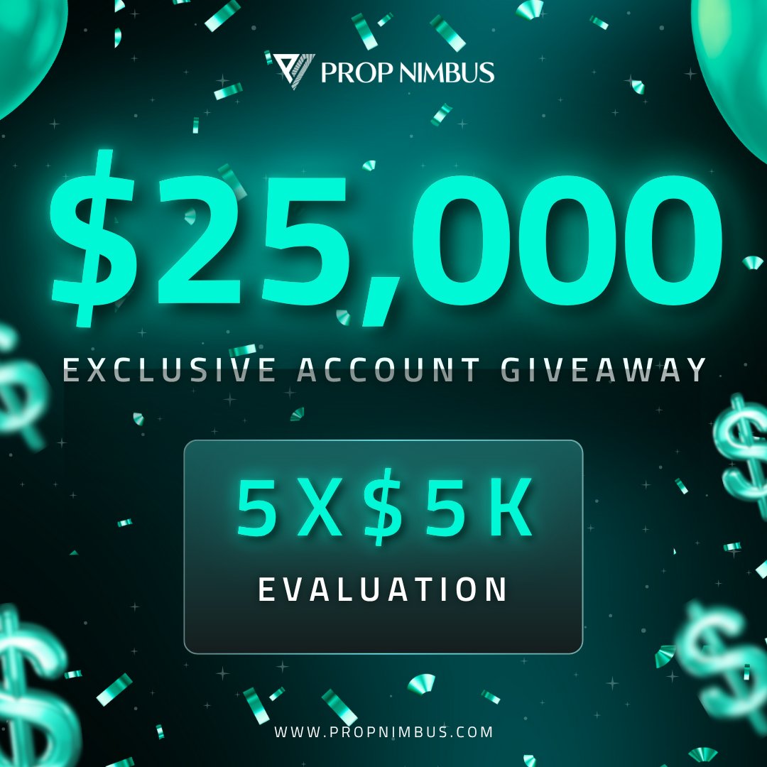 traderpercy's tweet photo. 🎁 GIVEAWAY TIME! 🎁
Win 5 x $5K Two-Step Challenges! 💰💥

How to enter:
✅ Follow 👉 @propnimbus | @traderpercy
✅ Like, Retweet & Tag 3 trader friends
✅ Comment with a 🚀
✅ Join their Discord: https://t.co/lW2k915CRQ
🔔 Winners will be announced once the post hits 300 likes!

🔥 Don’t want to wait? Grab the current promo now: https://t.co/7mMm7yYuqm

Also follow: @Almo0s | @Isabelloisa1 | @Haidar_Fx | @tinaishey | @onlyonesirkings