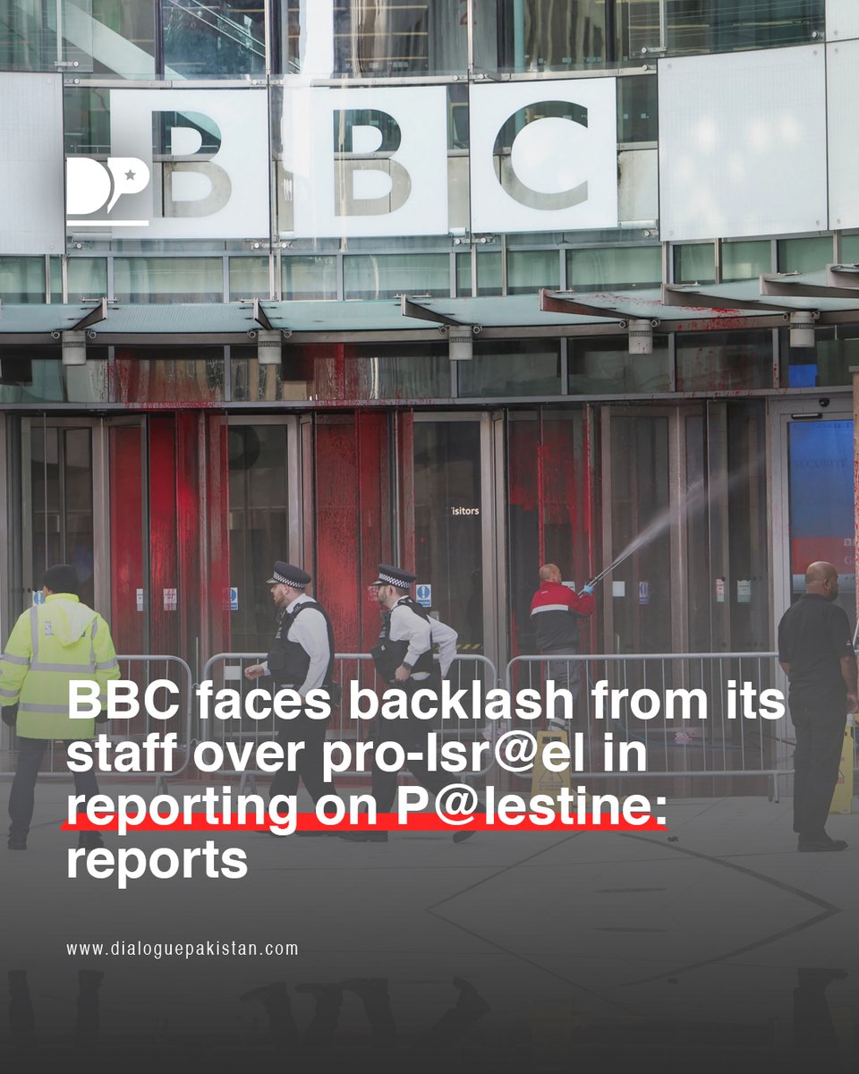 DialoguePak's tweet image. Over 100 employees of the British broadcaster BBC have expressed serious concerns over the organization&apos;s alleged biased coverage of the Isr@el-P@lestine conflict, according to Arab media sources.

tinyurl.com/y7wu3hbh

#dialoguePakistan #BBC #coverage #organization #