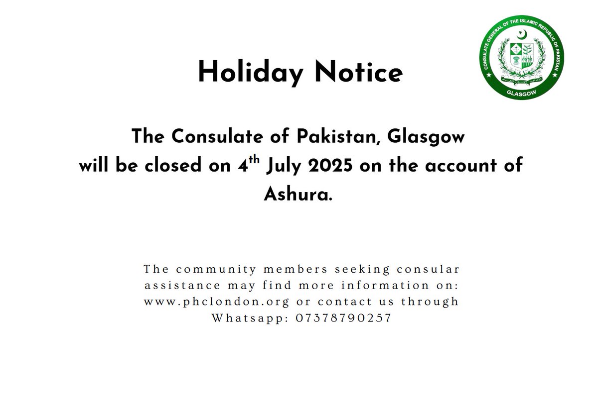 Pakistan Consulate General Glasgow (@pakinglasgow) on Twitter photo 