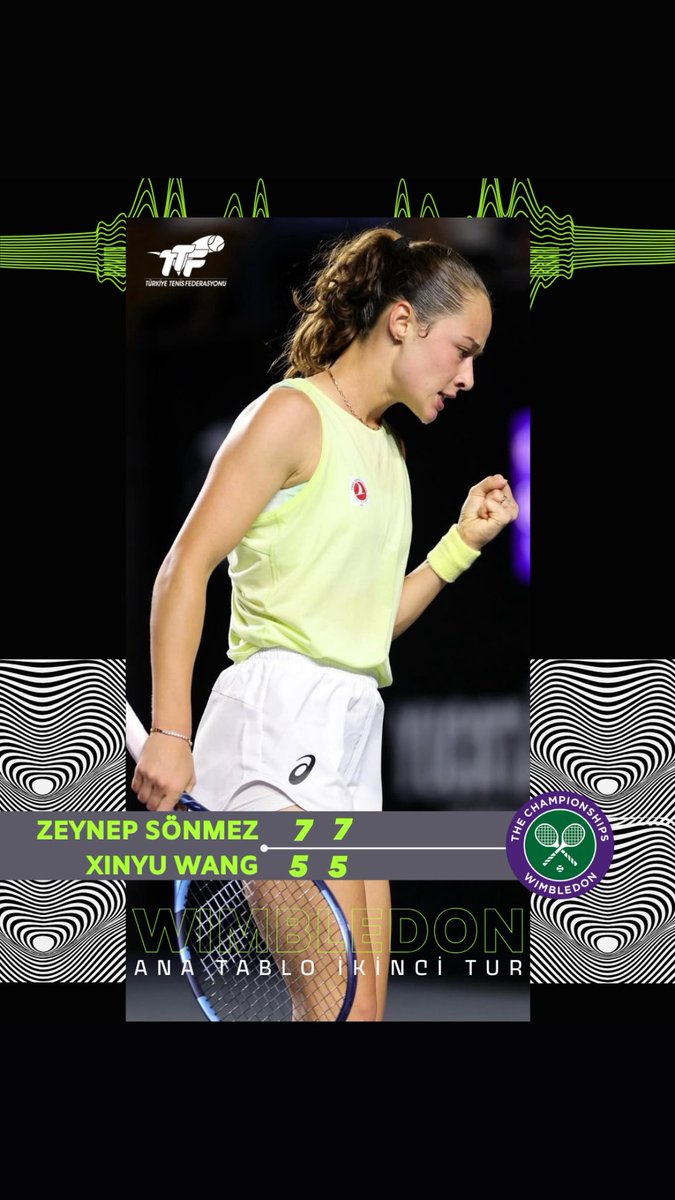 ZEYNEP SÖNMEZ WIMBLEDON’DA TARİH YAZIYOR 🇹🇷

Dünya 32 numarası Xinyu Wang’ı 7-5, 7-5 mağlup eden #ZeynepSönmez #Wimbledon’da adını üçüncü tura yazdırarak tarihi bir başarı elde etti.

Zeynep üçüncü turda Suzan Lamens-Ekaterina Alexandrova maçının kazananı ile karşılaşacak.