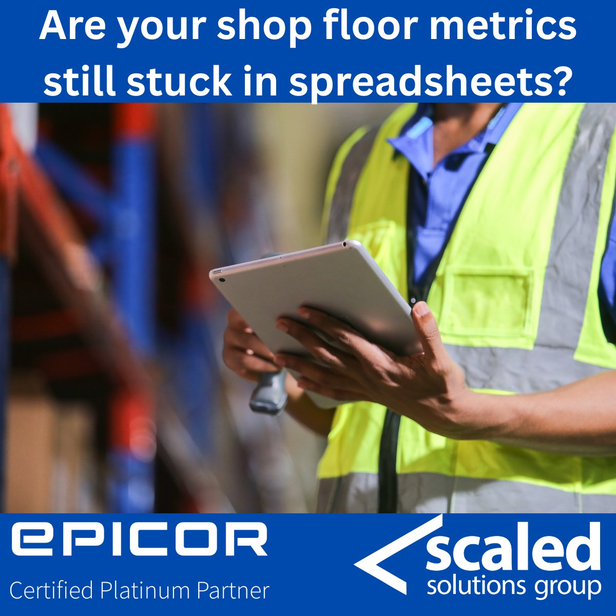BeScaled's tweet image. Still using spreadsheets for shop floor data?

OneView gives you real-time insights—no waiting.

Ready for instant answers? Let’s talk.

Have you &quot;SCALED&quot;?
scaledsolutionsgroup.com

#MES #AdvancedMES #OneView