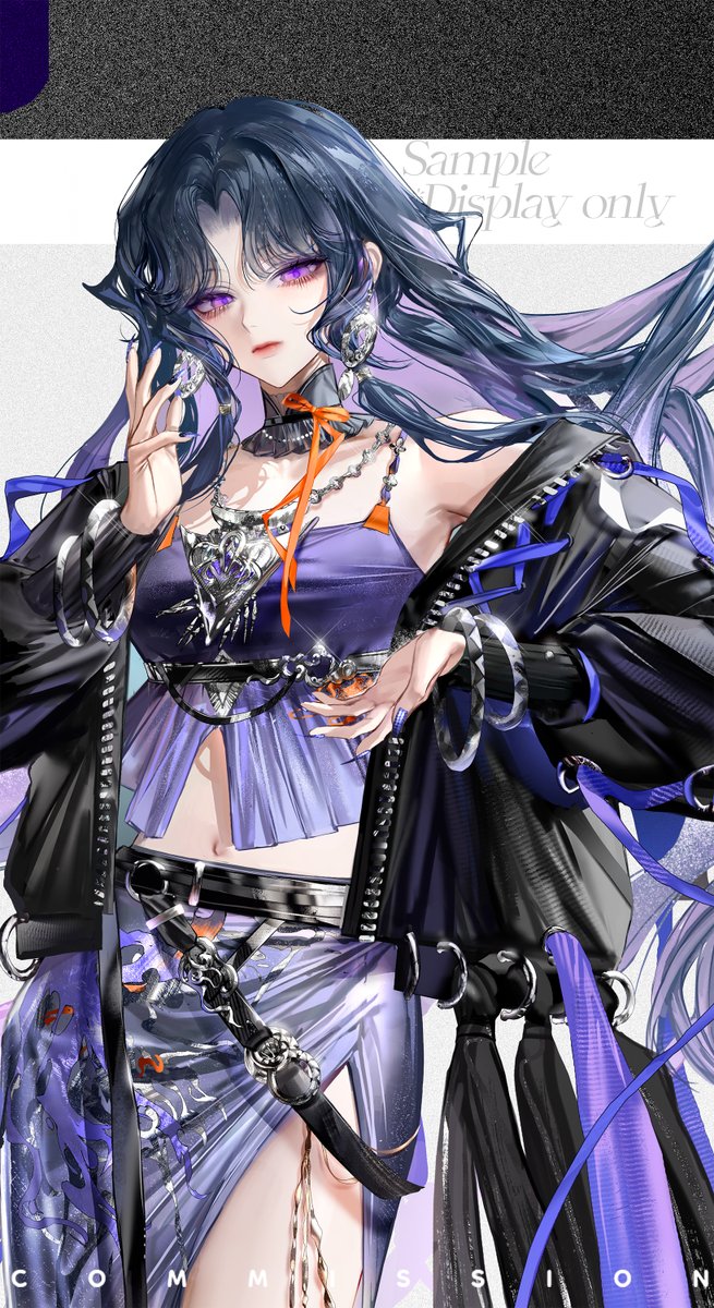 和之前的妹妹是一套的💜
#Commission #illustration