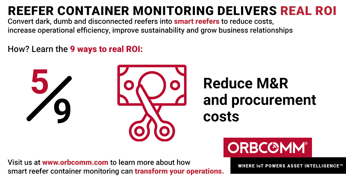 🔧 Cut unplanned reefer repairs and protect cargo with smart monitoring.
ORBCOMM's #SmartReeferMonitoring helps you catch issues early, reduce service calls and boost ROI.
💡 Smarter maintenance = fewer failures.
📘 Learn more: zurl.co/1gdwm
#ColdChain #FleetROI