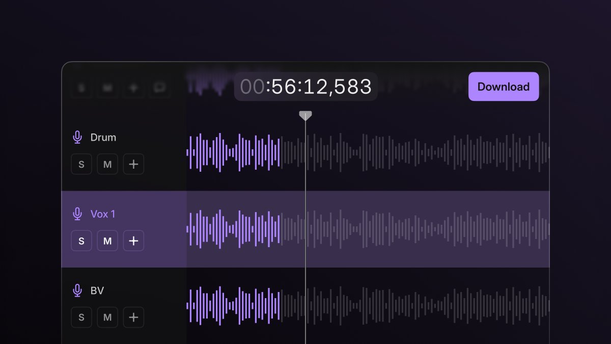 sendmulti's tweet photo. Meet Multi, Multitrack sharing, finally made simple.

With Multi, share your multitracks in one click — and your collaborators can listen instantly, right in their browser. 

No downloads. 
No DAW. 
No friction.
Built for producers, audio engineers and artists. https://t.co/RGHWwaa02F