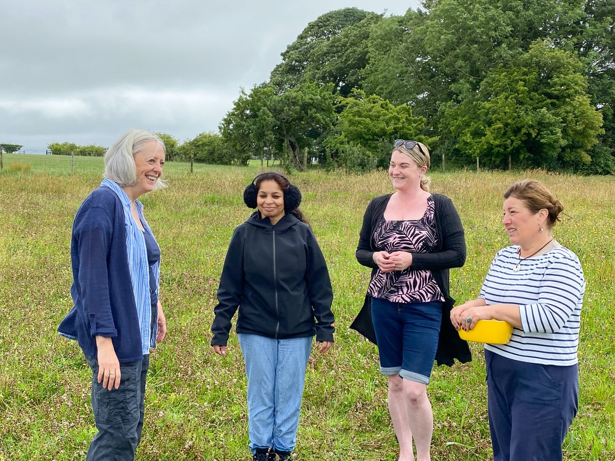 A morning of meadow walks, seed saving &amp; soul food at The Gathering Fields 🌱 The Lancaster CVS team took time out to reconnect—with nature, each other &amp; the power of wellbeing. Big thanks to Helen, Shweta &amp; Catherine for a day that truly nourished. #StaffWellbeing #TeamDay