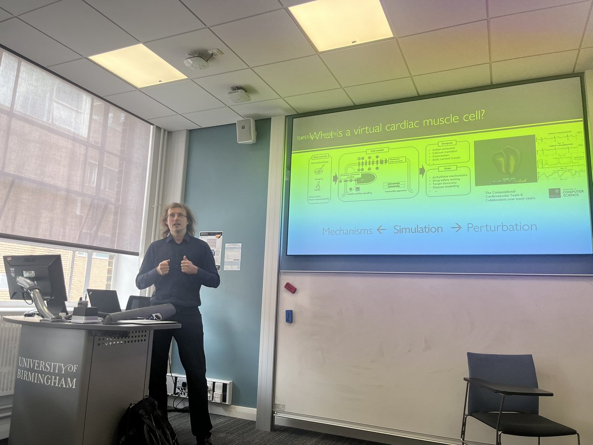Davor Pavlovic (@pavlovicdavor) on Twitter photo Thank you Dr Jakub Tomek for giving a fantastic talk on the uses of computational models to study cardiac disease.
<a href="/JakubTomek13/">Jakub Tomek</a>
<a href="/unibirmingham/">Uni of Birmingham</a> <a href="/unibirm_CMH/">College of Medicine and Health (UoB)</a> <a href="/UniofOxford/">University of Oxford</a> <a href="/OxfordDPAG/">Department of Physiology Anatomy & Genetics (DPAG)</a> Thank you Dr Jakub Tomek for giving a fantastic talk on the uses of computational models to study cardiac disease.
<a href="/JakubTomek13/">Jakub Tomek</a>
<a href="/unibirmingham/">Uni of Birmingham</a> <a href="/unibirm_CMH/">College of Medicine and Health (UoB)</a> <a href="/UniofOxford/">University of Oxford</a> <a href="/OxfordDPAG/">Department of Physiology Anatomy & Genetics (DPAG)</a>