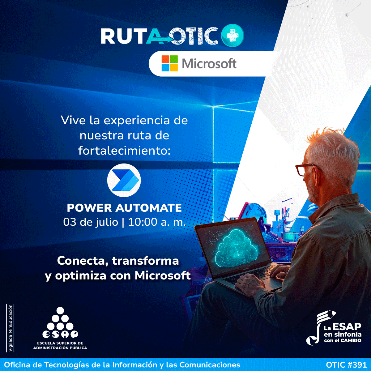 ¿Quieres llevar tu productividad al siguiente nivel? 🚀
Conéctate a nuestra ruta de fortalecimiento y aprende a usar Power Automate para automatizar tus flujos de trabajo.
🕙 10:00 a. m.
📺 En vivo: youtube.com/live/zINemn9tG…
#RutaOTICMás