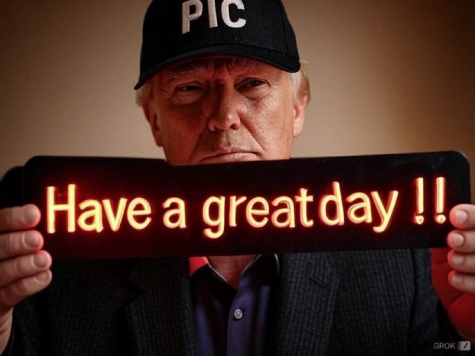 Good morning. 
If you’re wondering about the hat.
Friends call me PIC.