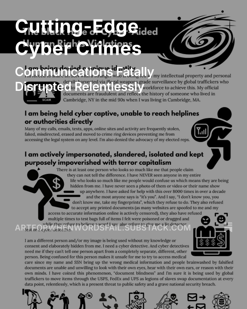CarellCasey's tweet image. Cutting-Edge Cyber Crimes open.substack.com/pub/artforwhen…