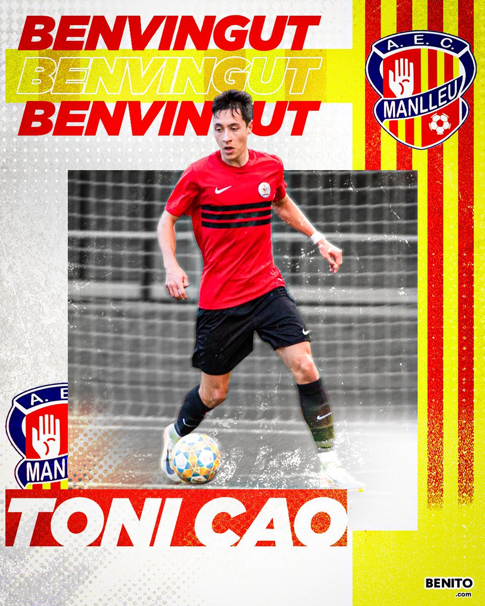 𝑨𝑻𝑬𝑵𝑪𝑰Ó 𝑭𝑰𝑻𝑿𝑨𝑻𝑮𝑬! 🚨🚨

❤️‍🔥 Incorporem talent i joventut, procedent del Torelló. Benvingut i molta sort Toni! 🤩

Som-hi Toni ,Som-hi Manlleu!💛❤️

🟡🔴 #aecmanlleu #somdelmanlleu