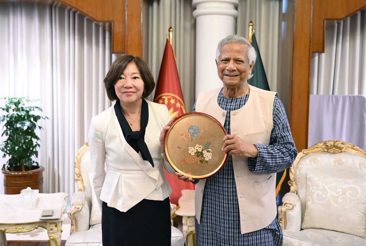 JICA Commits to Supporting Reforms of the Interim Government 

DHAKA, July 3: Chief Adviser Professor Muhammad Yunus on Thursday urged Japan to further strengthen its co-operation with Bangladesh in areas such as investment, fisheries, Rohingya humanitarian response, and youth