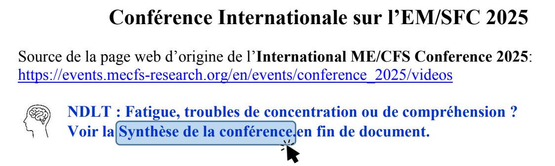 GillesThoni's tweet photo. Les résumés de la conférence internationale sur l'EM/SFC (&amp; maladies apparentées) organisée par la Charité-Berlin &amp; la fondat° pour la recherche sur l'EM/SFC ont été mis en ligne sur https://t.co/LcSJ8wtrtM.
Nous proposons ici la traduction francophone 
https://t.co/G2NcLXt0FD https://t.co/0l8iV6tROK