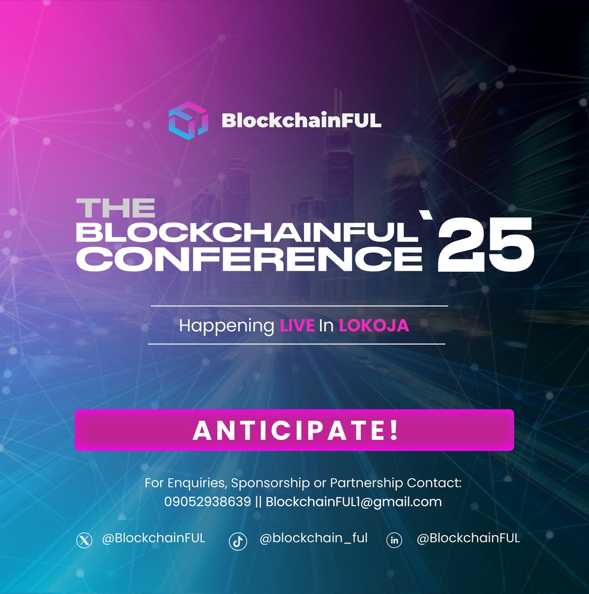 BlockchainFul's tweet image. BlockchainFUL Conference 1.0 was more than just an event: it ignited a movement!

Now, our second edition is loading! 🚀

We&apos;re going even bigger with access to Web3&apos;s top minds, real connections with fellow enthusiasts, and insights from industry leaders.

🔔  More details soon!