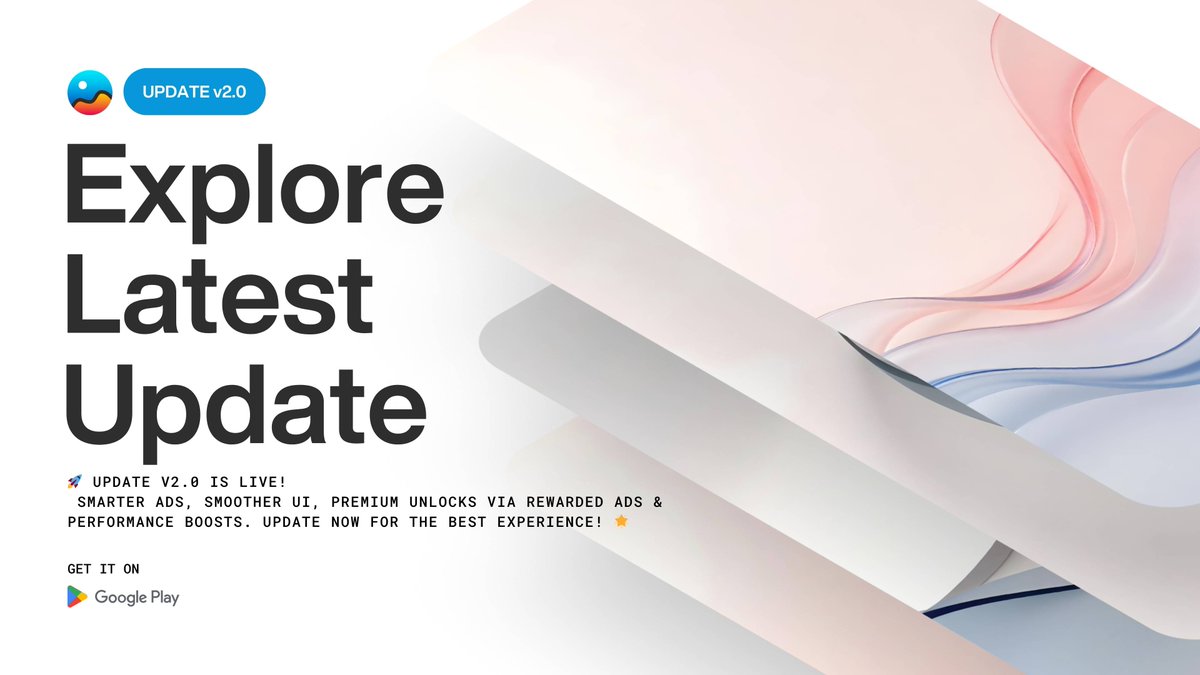 🚨 Update v2.0 is Live! 🚀

✨ Smarter Ad Placement
🎁 Unlock Premium Wallpapers via Rewarded Ads
🎨 Cleaner UI &amp; Smoother Scrolling
⚙️ Performance Boosts &amp; Optimization
🛠️ Bug Fixes
📲 Update now &amp; level up your experience! - play.google.com/store/apps/det…