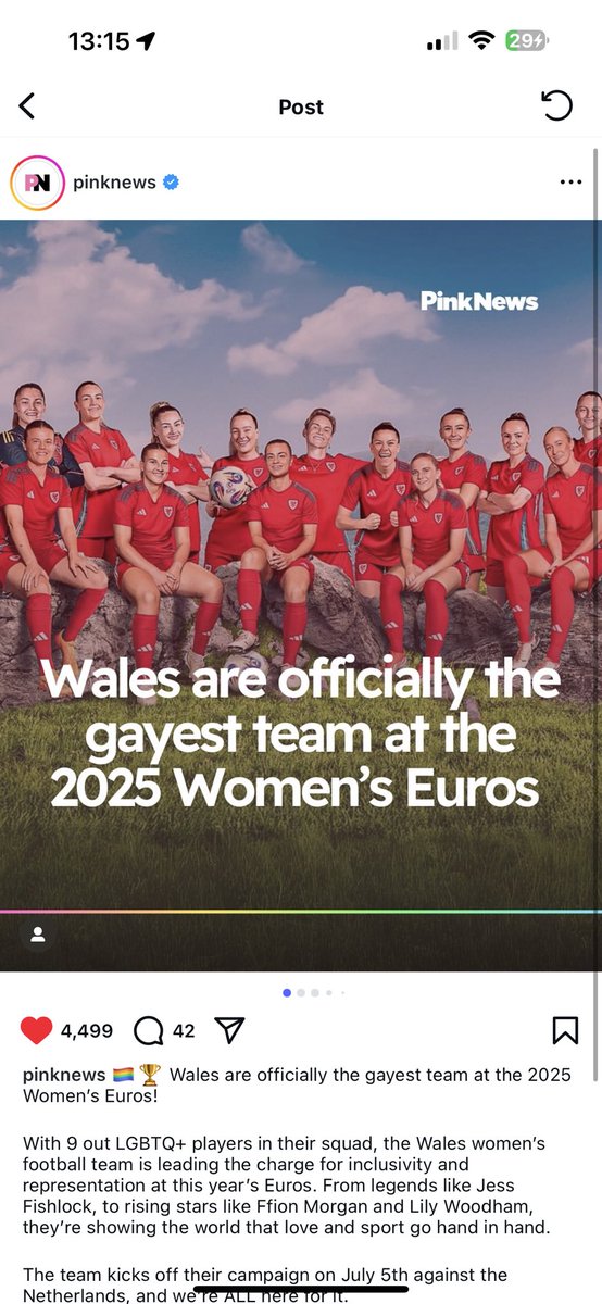 Gayest team at Euro 2025 you’ll never sing that 🏴󠁧󠁢󠁷󠁬󠁳󠁿