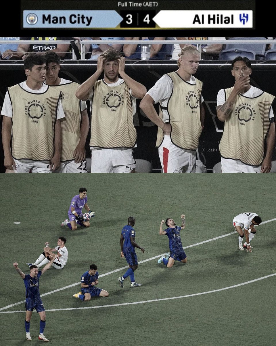 صورة للتاريخ ،،
المناسبة دور 16 كاس العالم للاندية 2025 
الهلال 4 مانشستر ستي 3