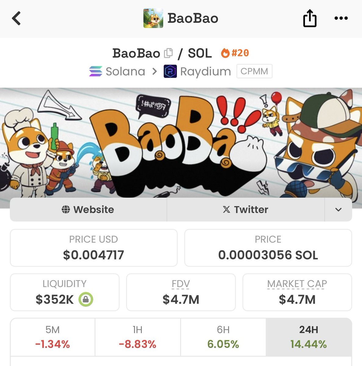 ChinaPumpWXC's tweet image. $Baobao looks like an unstoppable trend