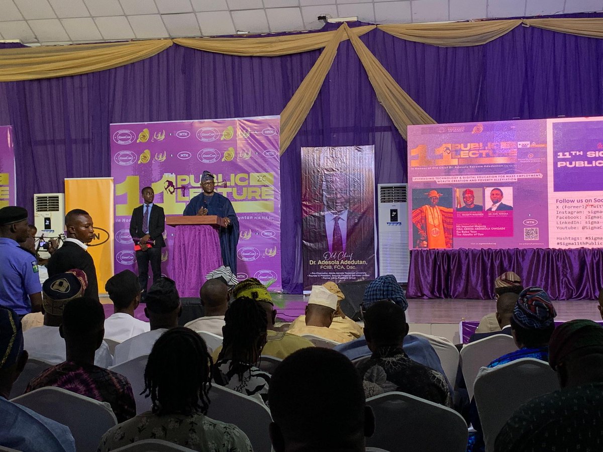 I was at #11thSigmaPublicLecture  💜💛