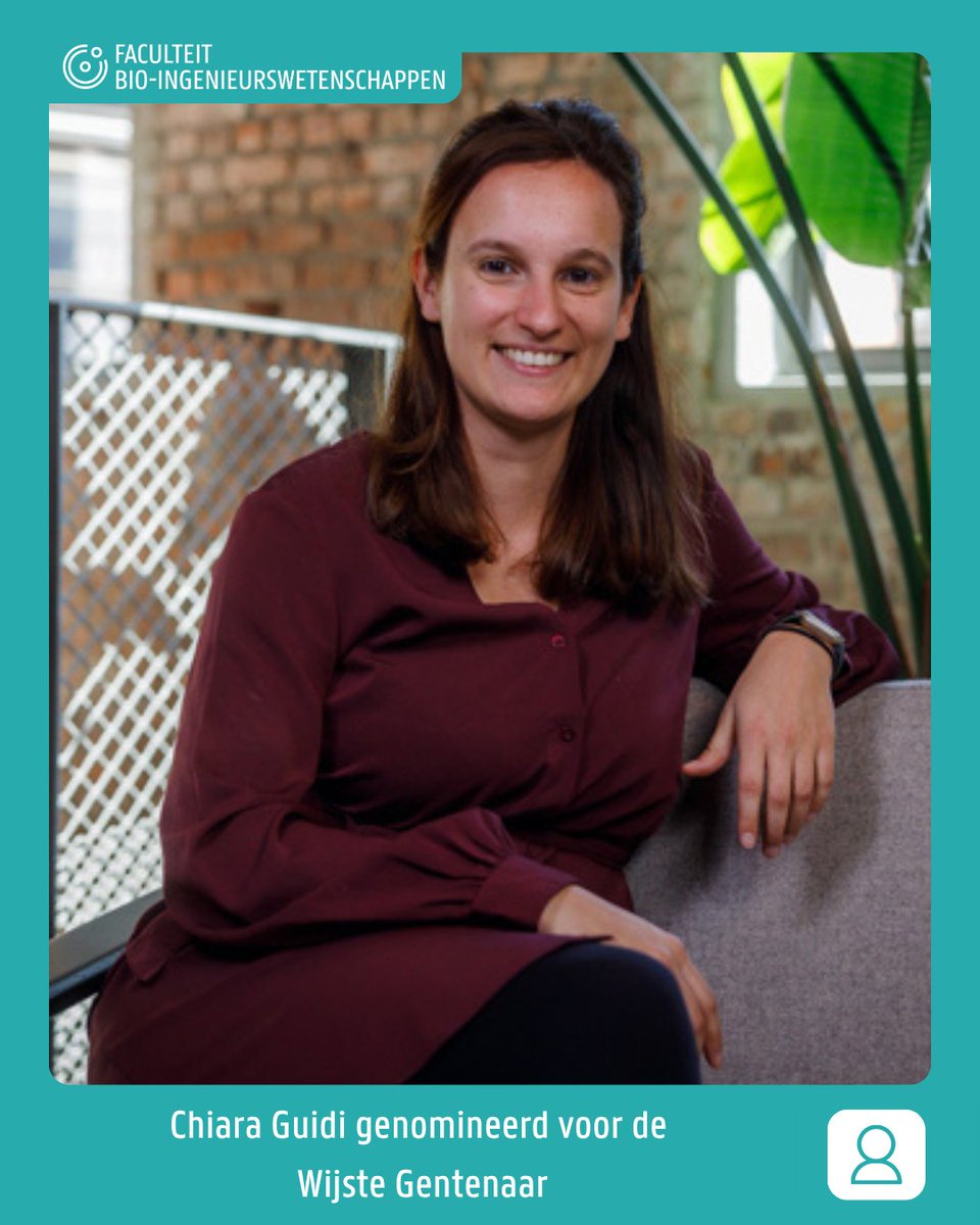 FbwUGent's tweet image. 🥼 Chiara Guidi van onderzoeksgroep CSB (Faculteit Bio-ingenieurswetenschappen, @ugent ) is genomineerd als Wijste Gentenaar in de categorie Wetenschap! 👏
Als oprichter van spin-off B-COS koppelt ze onderzoek aan duurzame innovatie.
👉dewijstegentenaar.eventsite.be/page/117/Stem_…
#wetenschap #spinoff