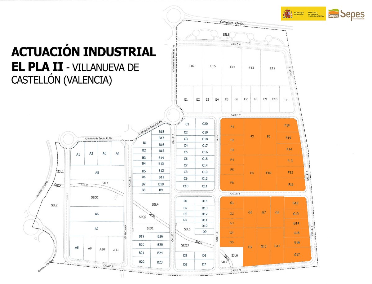 📢SEPES vende 33 parcelas del Parque Empresarial “El Pla II” en Villanueva de Castellón por 8,5 M€

🏗️Han sido adjudicadas a Sociedad Valenciana de Parques Logísticos S.L.U. perteneciente a Grimalt Patrimonial, matriz de la empresa  Ale-Hop

▶️ Un importante impulso al