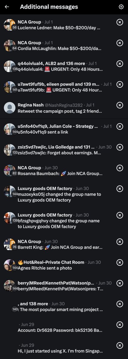Afternoon <a href="/X/">X</a> &amp; <a href="/elonmusk/">Elon Musk</a> 

Can you provide us with a delete all button for spam?