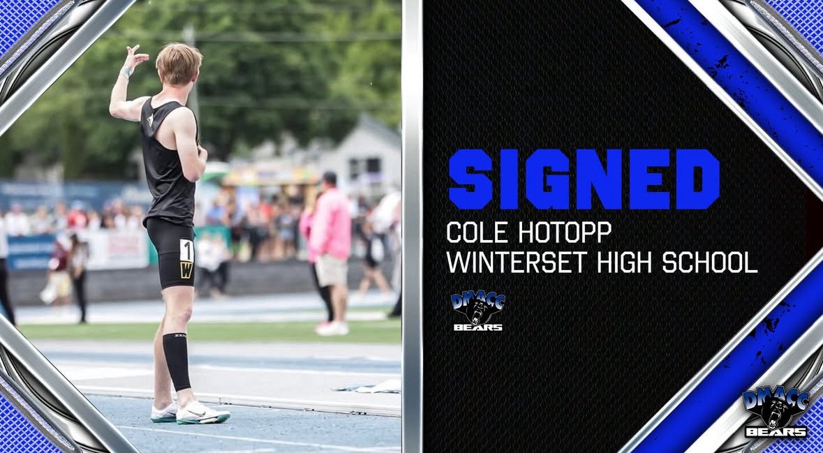 Cole Hotopp is going to be a DMACC Bear! We are very excited for him and look forward to following Cole at the next level!