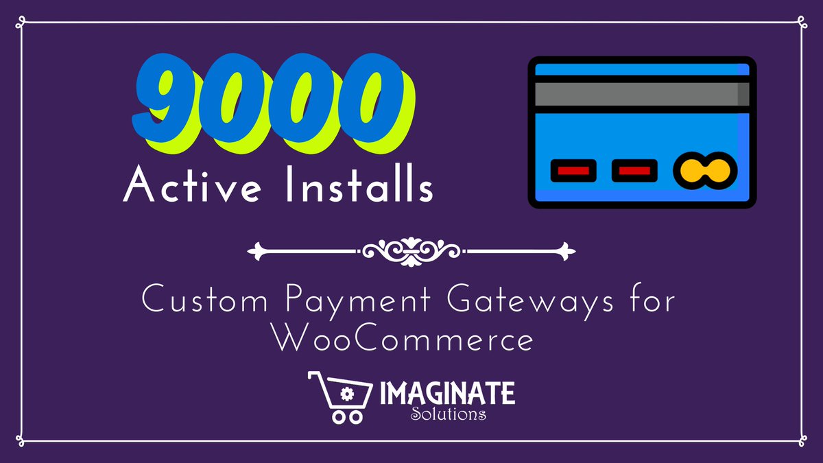 ImagSolutions's tweet photo. 🚀 Milestone Unlocked!
Our Custom Payment Gateways for WooCommerce plugin just crossed 9,000 active installs! 🎉
Thank you to all our users for the love &amp; support. More features &amp; updates coming your way! 🙌

https://t.co/rCGAY4gVXZ

#WooCommerce #WordPress #Milestone #eCommerce https://t.co/k3eV06cuwN