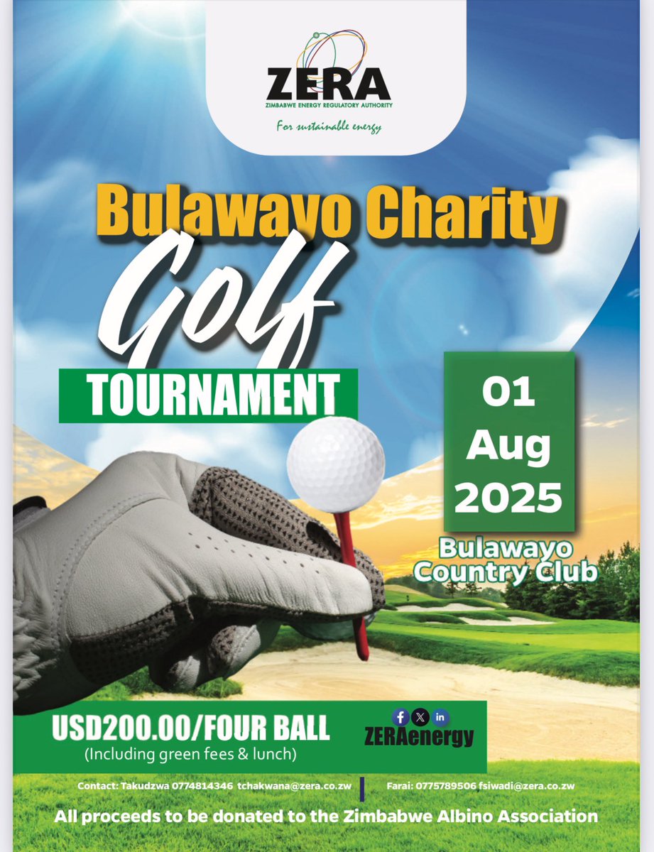 Hello Bulawayo🏌️‍♂️

Lets Tee-Off for a Cause this August

See you there!