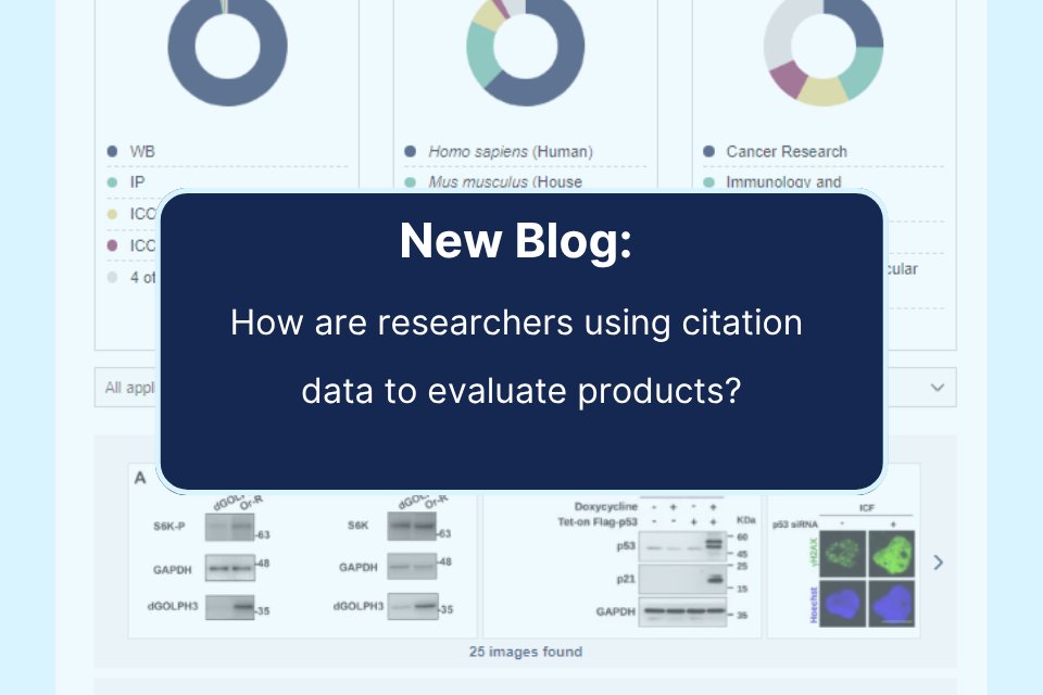 Evaluating citation data is a crucial step for scientists when buying reagents.

Today on our blog, we draw on researcher interviews and stats from our search engine to show how you can use citations to build trust with scientists ⬇️

tinyurl.com/4v488zvv