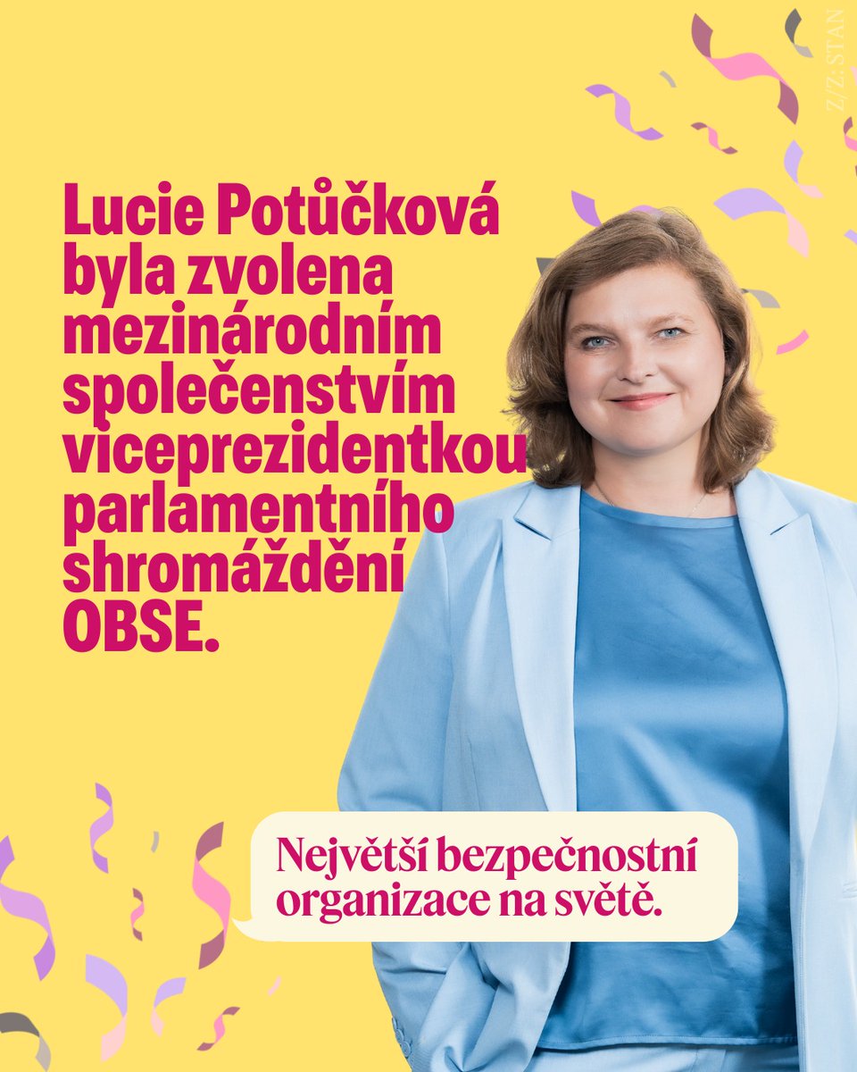 PotuckovaLucie's tweet image. Tak jen hlásím, že jednu holku z Krkonoš zvolilo mezinárodní společenství právě viceprezidentkou parlamentního shromáždění OBSE. Největší bezpečnostní organizace na světě. Ono to sice v ČR nikoho moc nebere, ale já mám docela radost a jsem ještě trochu v šoku. Další bod pro ČR v…
