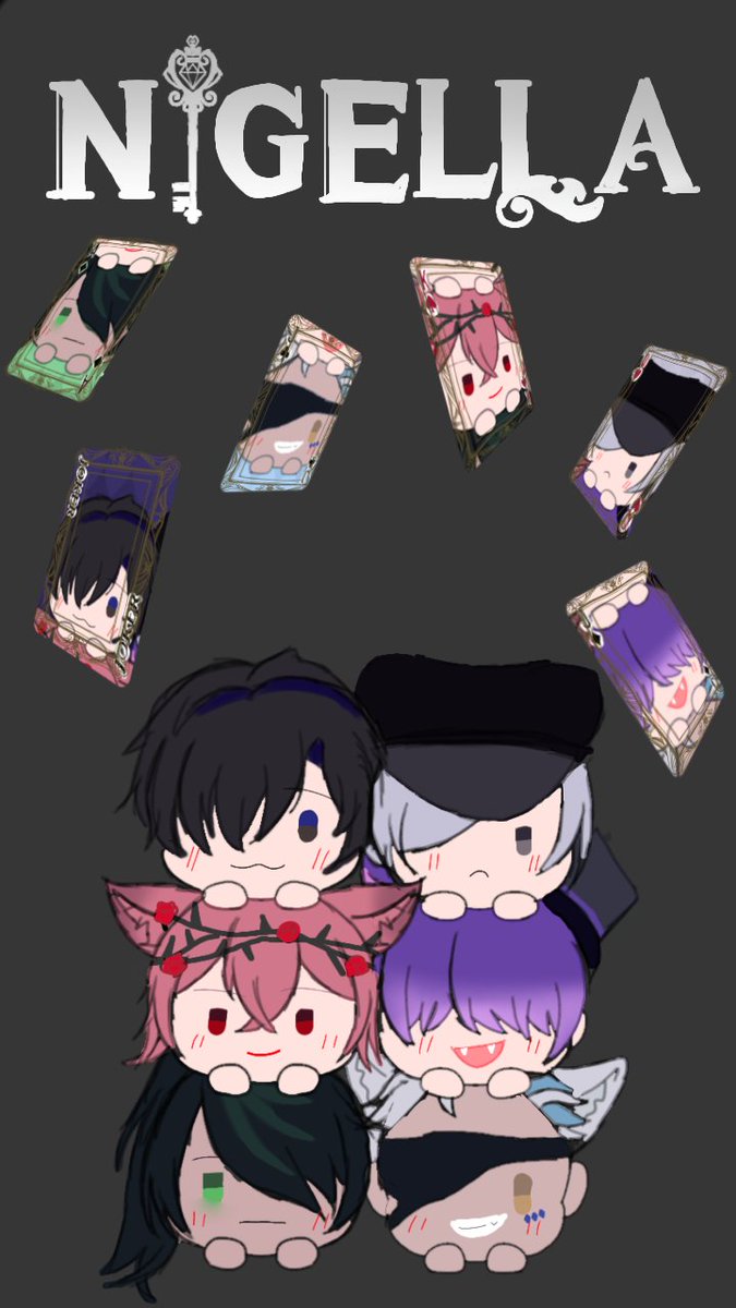 s_1s9's tweet photo. ニゲラのみんなを描いてみました！※タップ推薦です https://t.co/FmoZz3IEWL